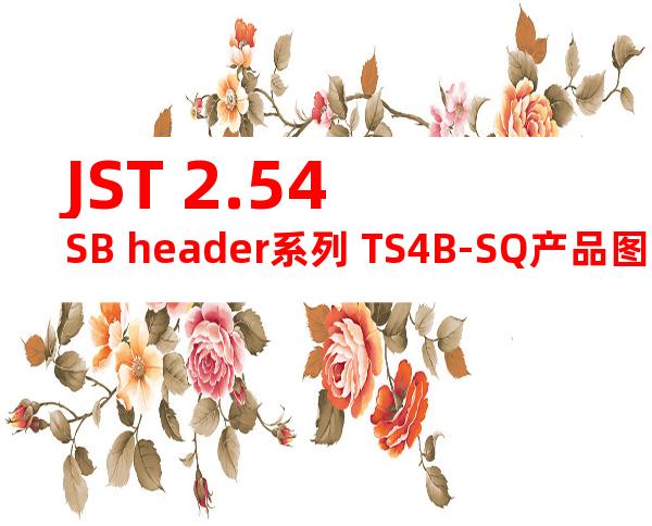 JST 2.54SB header系列 TS4B-SQ产品图纸